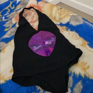 Alien bodysuit purple